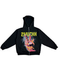2MUCHH “CATCH FIRE” ZIP-UP HOODIE